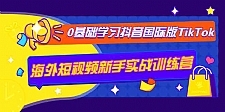 0基础学习抖音国际版TikTok海外短视频新手实战训练营